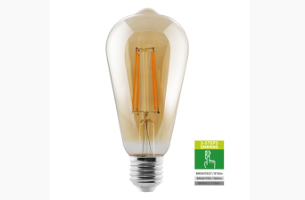 Segmented-Dimming LED Filament Bulb